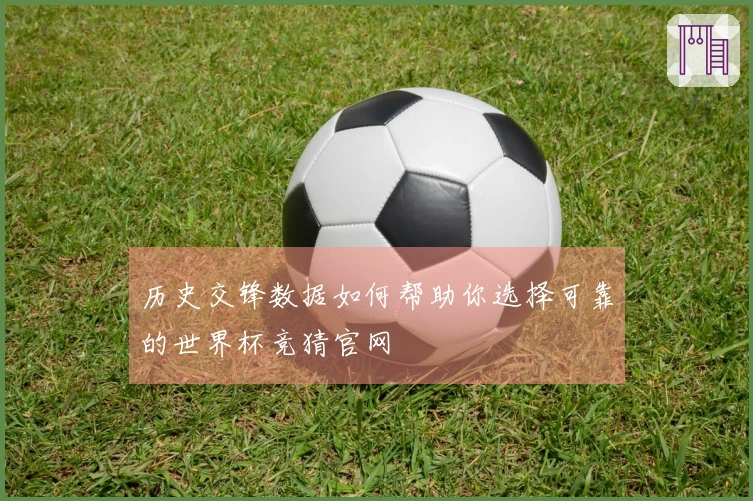 历史交锋数据如何帮助你选择可靠的世界杯竞猜官网